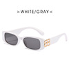 Fashionable trend sunglasses, metal square hinge, glasses solar-powered, new collection