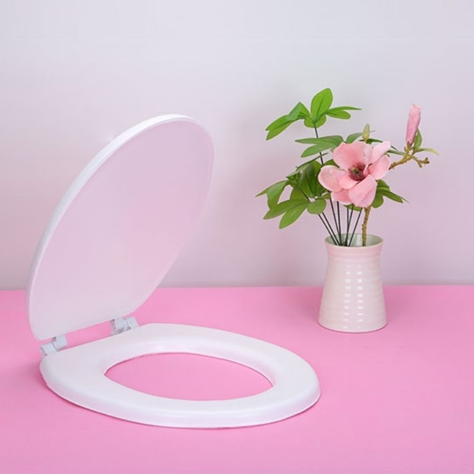 Cubierta de inodoro suave portátil asiento de asiento de asiento de asiento suave anillo de cubierta de espuma anillo de cubierta de espuma universal espuma suave color suave
