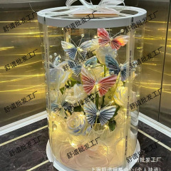 蝶の花束金持ちの花礼箱手作りDIY土豪花金持ちの花材料金持ちの花が彼女にプレゼントする