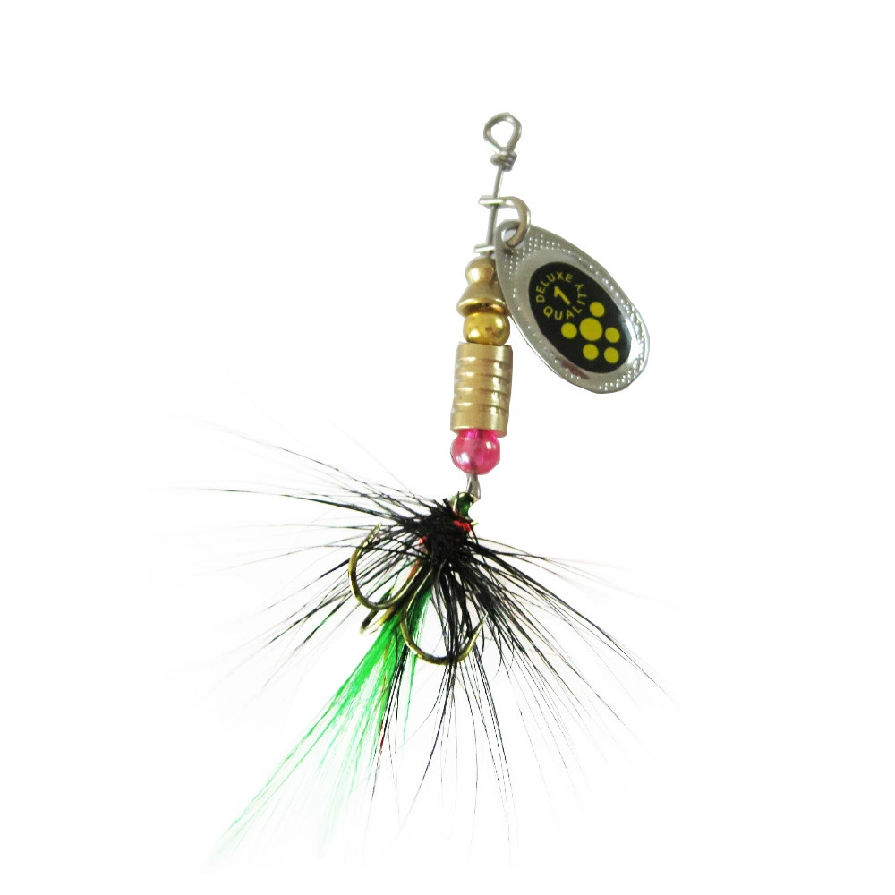 Luya bait composite rotation sequins 3.5-8 grams of feather hook hands shake metal sequins bionic bait fake bait