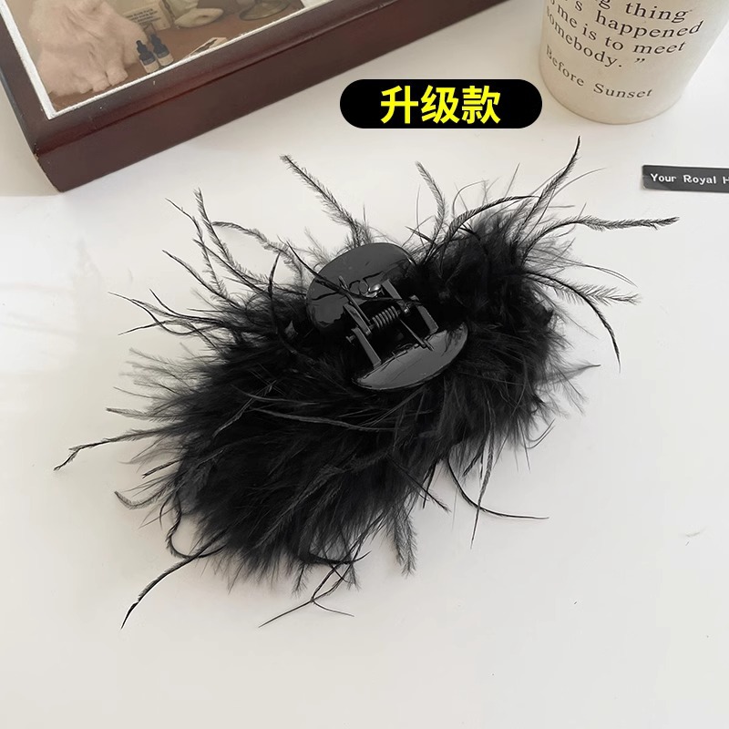 11cm-black feather curved clip [zhang yuxi upgraded model]