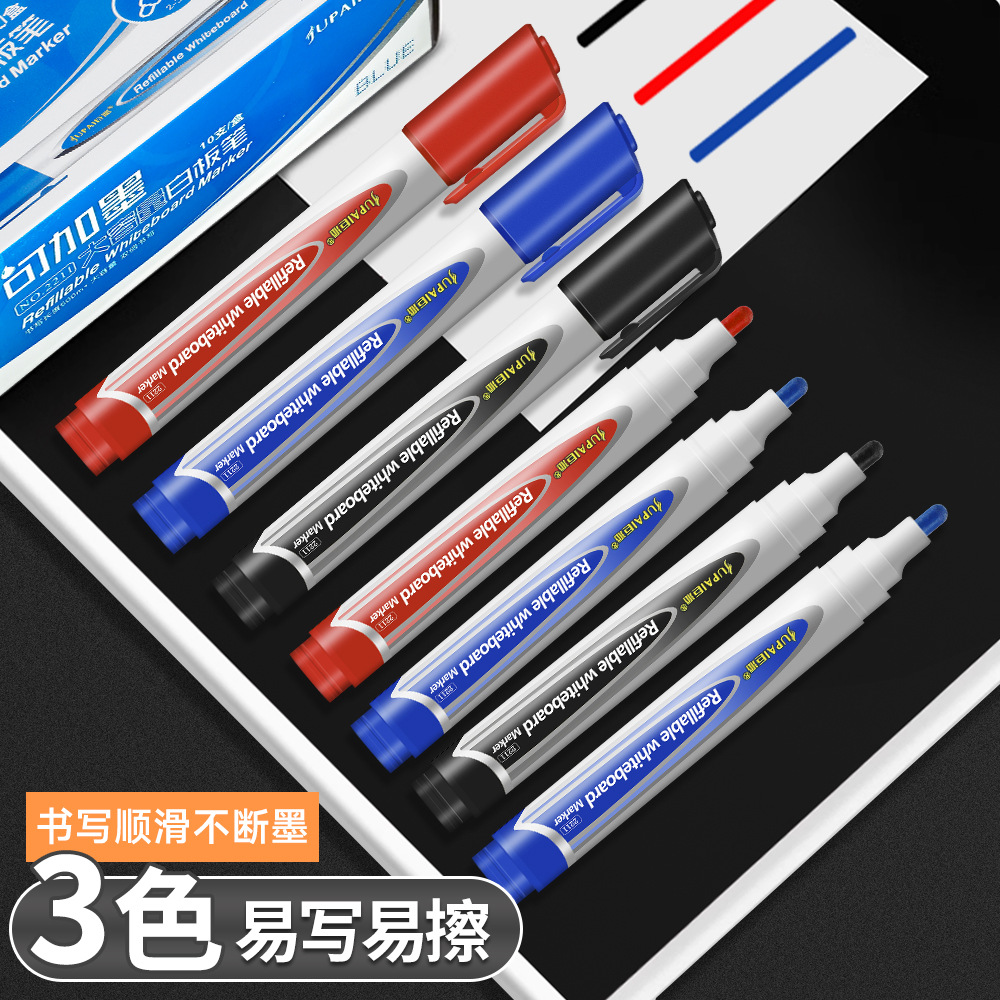 Una gran capacidad de tinta puede agregar lápiz de pizarra fácil de borrar cabeza gruesa tablero de dibujo lápiz de marcado maestro de oficina reunión lápiz de pizarra al por mayor