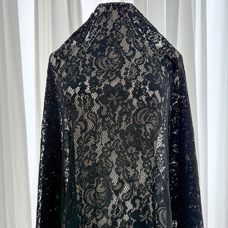 Tejido de encaje no elástico de algodón de brocado primavera y verano nuevo estilo vestido tirantes ropa de mujer tela fabricante spot