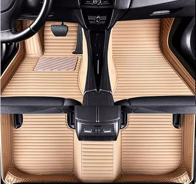 Modelə uyğun ayaqaltı: all-day car special leather - specific-model-year-notes-or-message-customer-service-beige-single-layer-25-horizontal-stripes
