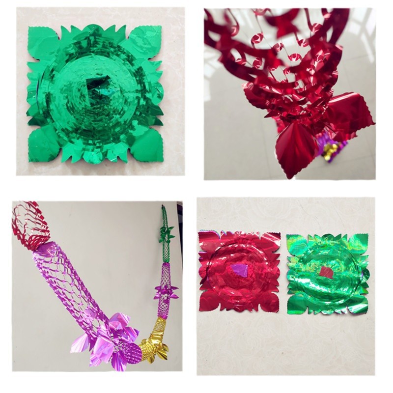 Fiesta Celebración Guirnalda lana rayas decoración de Navidad Garland cinta de la boda cepillado rayas de colores Navidad colgante