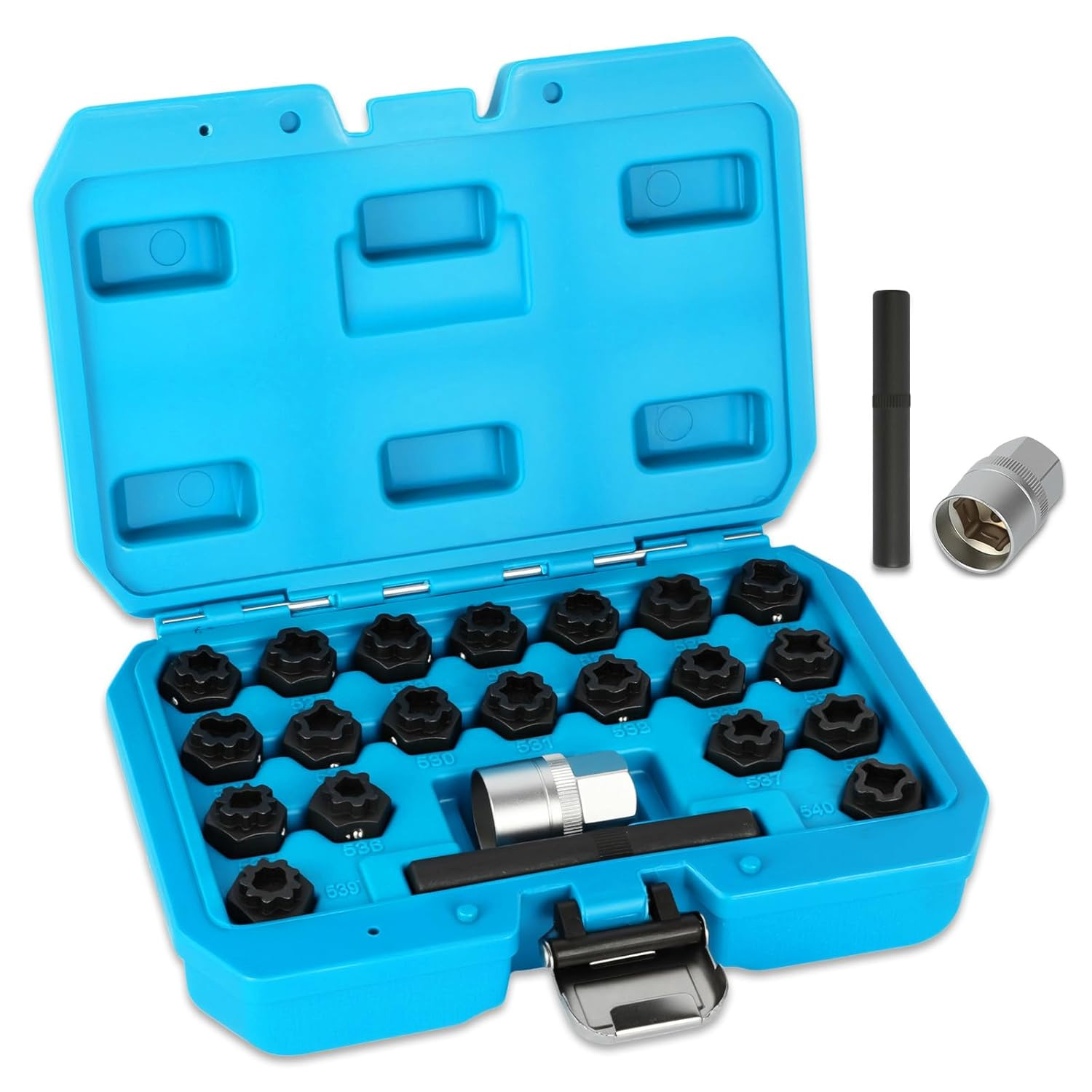 22-piece Volkswagen anti-theft screw socket tool set, Volkswagen VW anti-theft screw socket set, Volkswagen anti-theft key