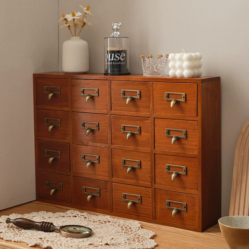 Ретро 16 дворцовых ящиков шкаф для хранения