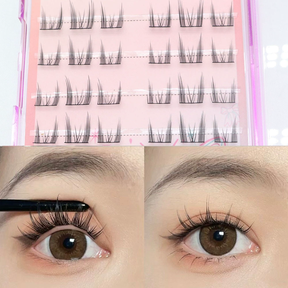 Self-adhesive lengthening curling false eyelashes, (Physicals), for every day