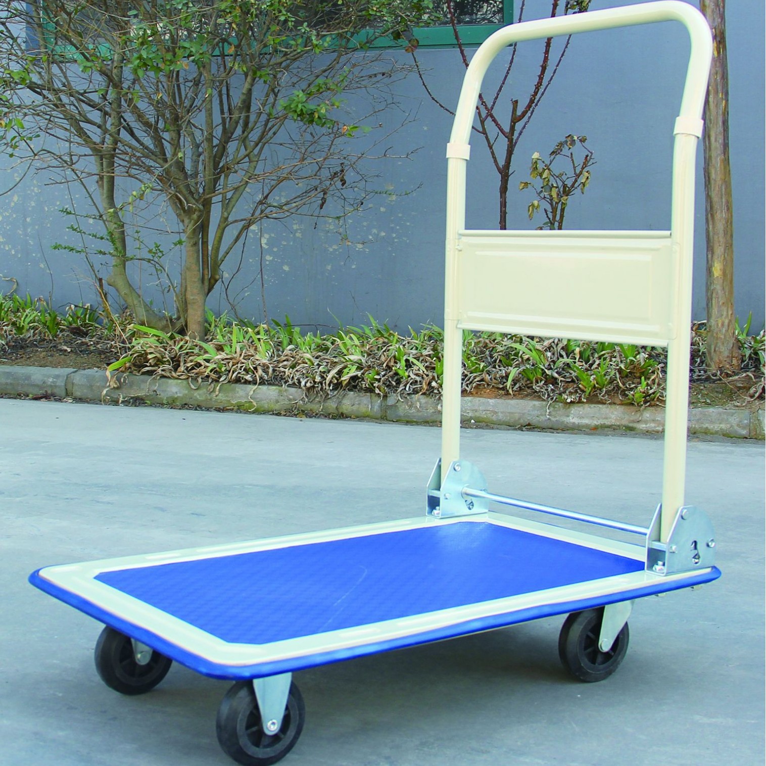 物流建筑平板车 超市搬运拉货手推车ph150 静音手推车