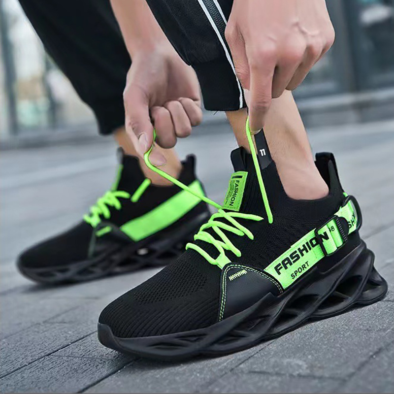 Scarpe da tennis da uomo Scarpe casual Scarpe in pelle Sneakers Tessuto Suola in gomma Calzature leggere e durevoli_voghion.com