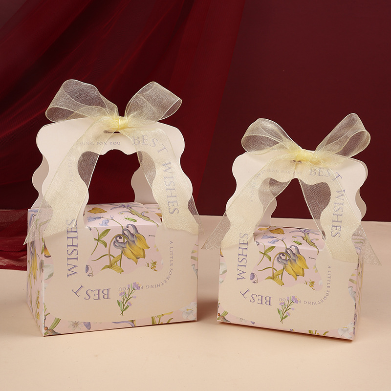 보라색 상자 + 황금 쉬폰 원사