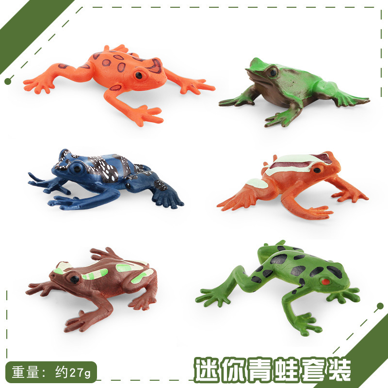 Simulación Granja modelo de juguete mini pollo pato ganso ganado ovejas aves de corral modelo Pequeño Animal Modelo En Miniatura Traje transfronterizo