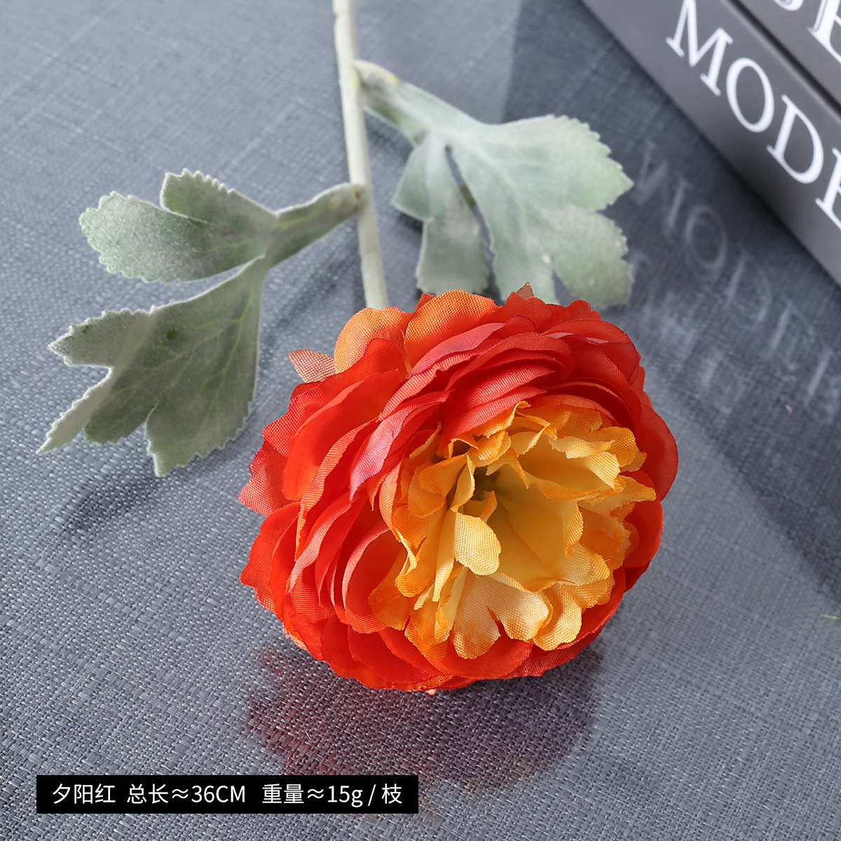 Simulación de una sola cabeza de floquete de loto nuevo producto de flor de loto decoración de bodas flor de seda floquete peonía al por mayor