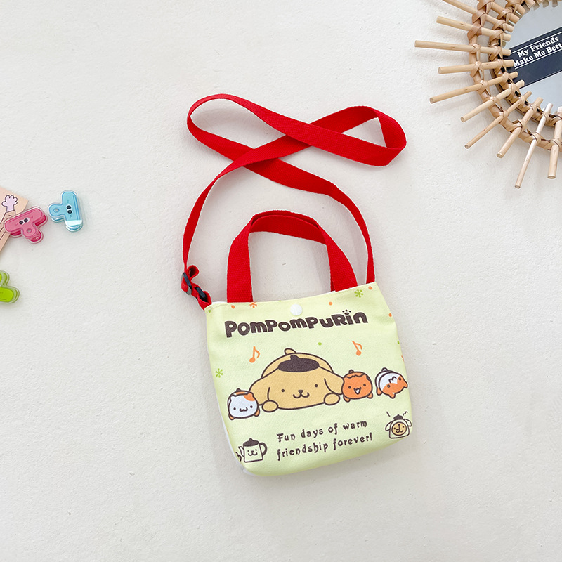 Bolsos para niños al por mayor Bolsos de hombro de moda coreana para niños Bolsos de mensajero para niños de lona de dibujos animados Bolsos de mano