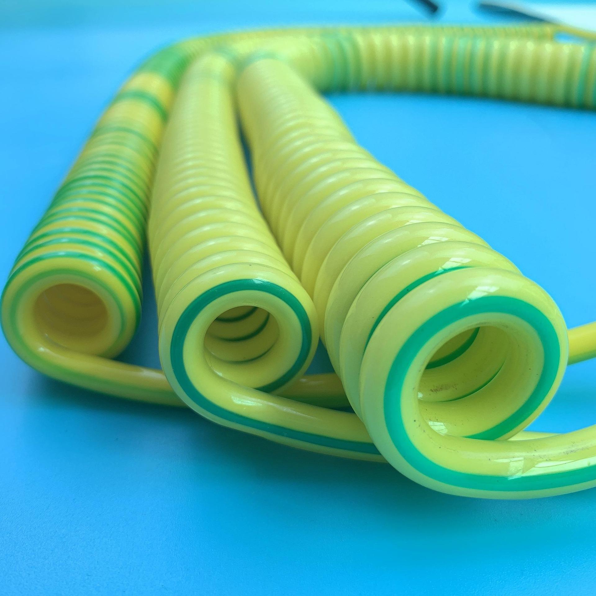 纯铜黄绿接地线弹簧线4平方6平方10平方螺旋线电缆线铜无氧国标线