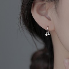 闪钻耳环女2025年新款潮耳环ins感耳饰小众设计百搭个性气质轻奢