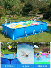大型儿童成人支架游泳池家用家庭免充气户外折叠加厚水池鱼池