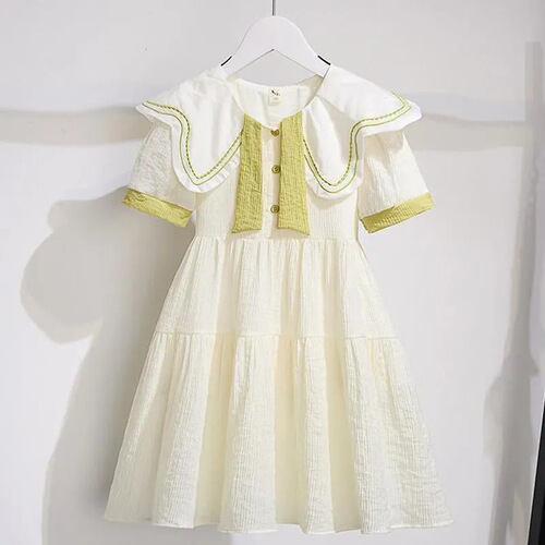 Princess Dress Summer 2024 New Stylish and Trendy Girl Influencer Breathable Thin Dress Children's Skirt