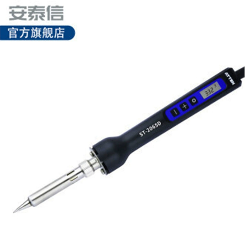 Электрический паяльник ATTEN с цифровым дисплеем, сварочная ручка, сварка оловом, ремонт электрического паяльника с цифровым дисплеем 2065D/2080