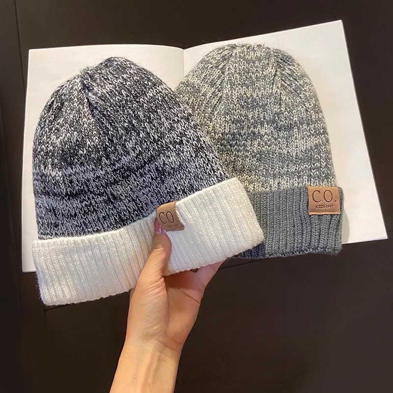 Cold Men, Autumn And Winter Korean Trendy Warm Knitted Hat, Japanese Style Versatile Fleece-Lined Ear Protection Wool_voghion.com