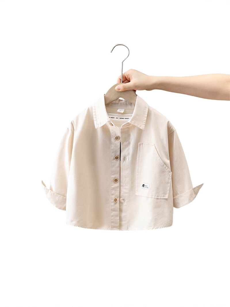 Camisa de Manga Larga para Niños 7818, Ropa Infantil Nueva 2026, Chaqueta de Primavera y Otoño para Bebés, Tops Casuales para Niños