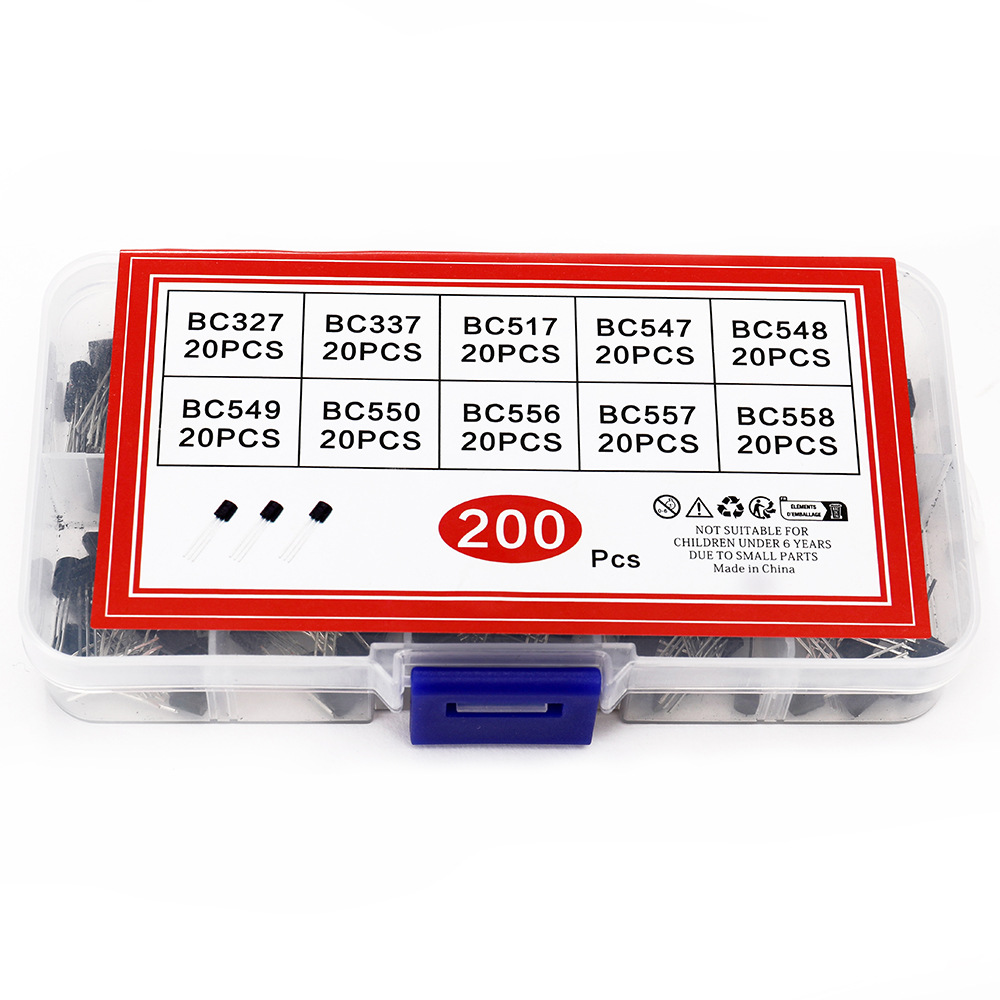 200PCS TO-92二极管晶体管 10种规格各20个 2N2222  BC337-C1815