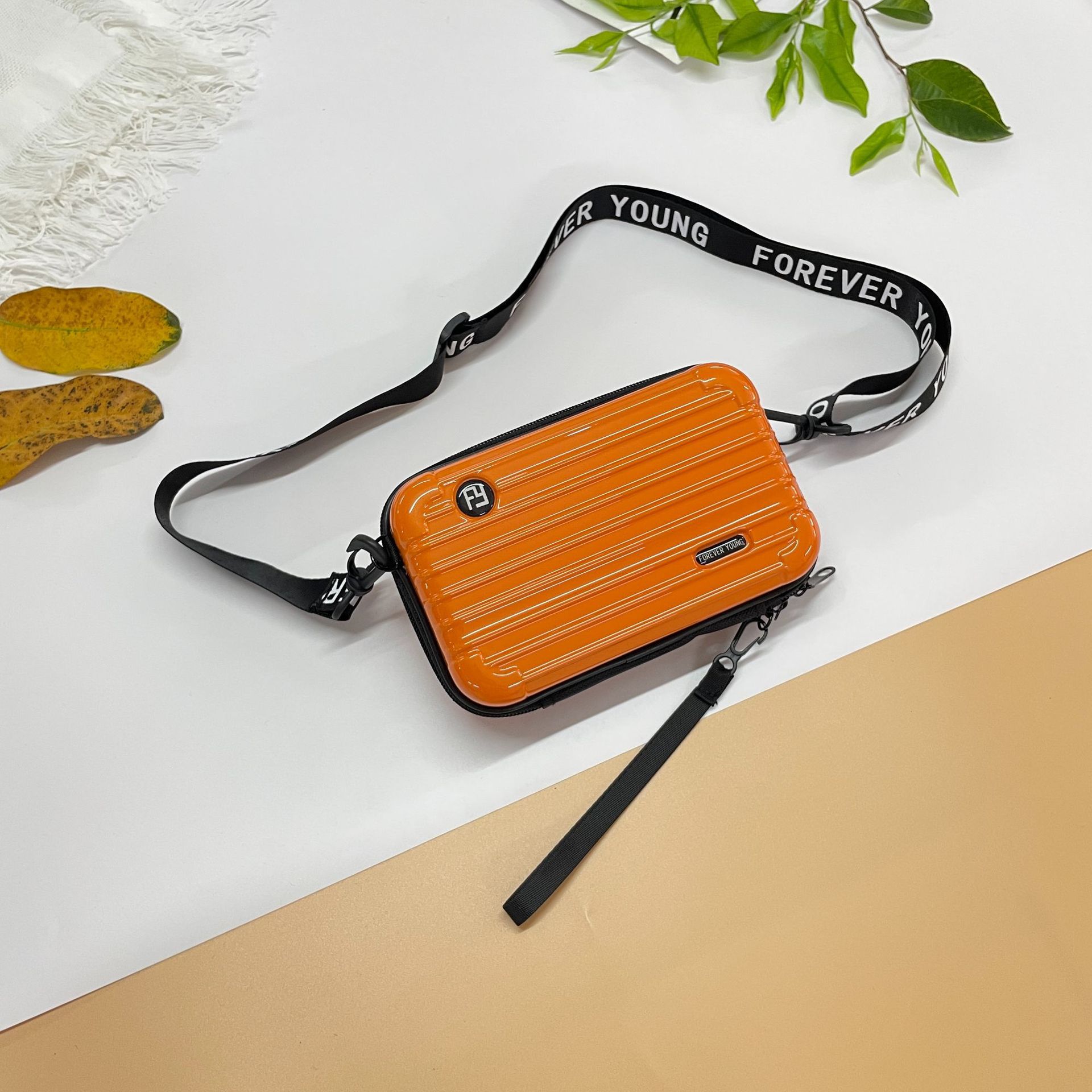 PC duro Shell bolsa de cosméticos fijo LOGO hombro mensajero bolsa de viaje conveniente bolsa de lavado bolsa de almacenamiento de equipaje