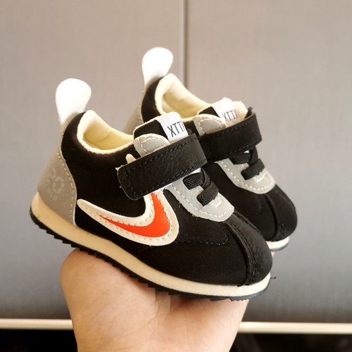 Infants aged 0-1-2 years old, baby shoes, toddler shoes, soft-soled fabric forrest shoes, sports shoes, spring shoes for boys and girls
