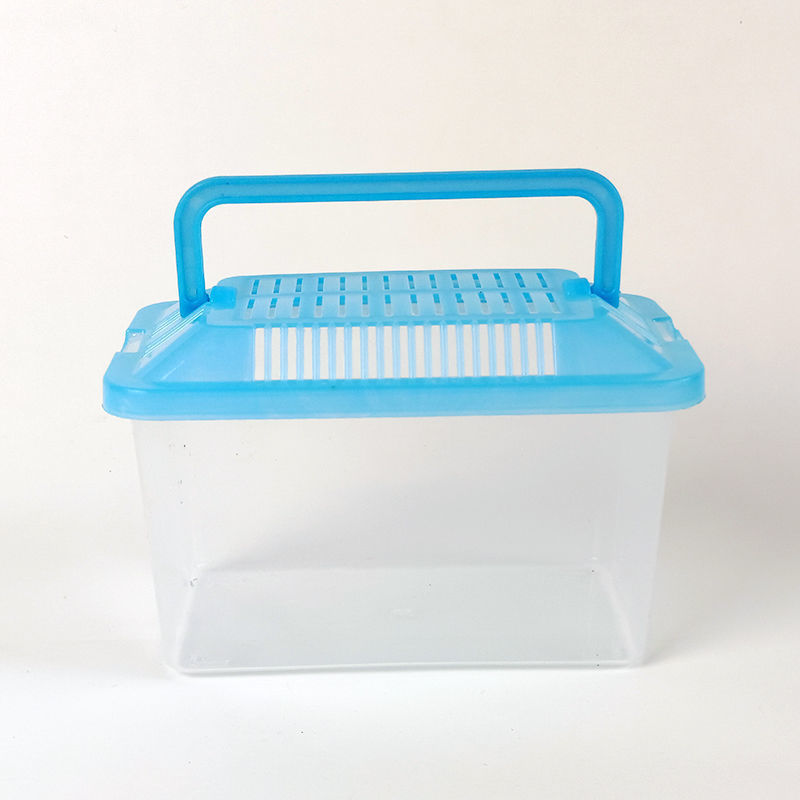 Pecera Mini con Tapa para Tortugas de Plástico Transparente, Con Tapa, para Sala de Estar image 6