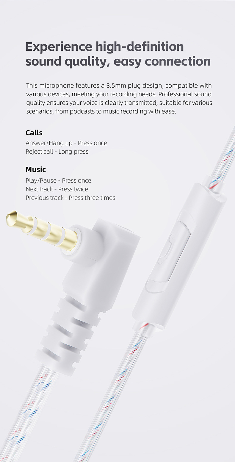 QKZ AK6 Glückliche Heavy Bass HIFI Kopfhörer Abnehmbare Kopfhörer Drei-Geschwindigkeit Einstellung Mobiltelefon Sport Kopfhörer