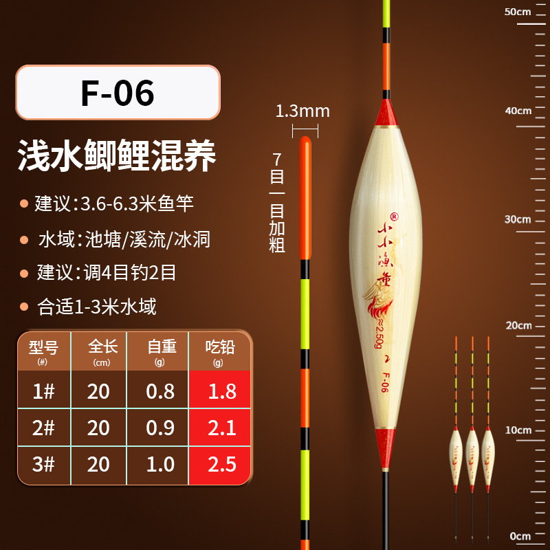 Shallow water reed floats short and sensitive perch float short and small grass hole ice fishing reed float fishing float