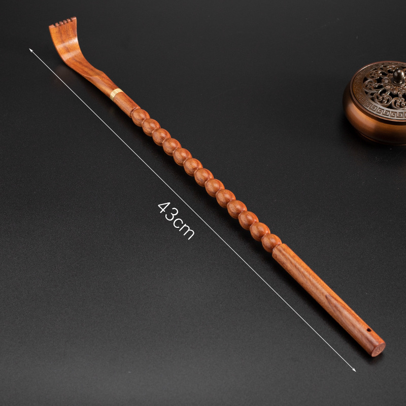 Rascador de espalda portátil de bambú para rascarse sin necesidad de ayuda, adecuado para personas de mediana edad y mayores, para rascar la espalda y la cabeza, para uso doméstico.