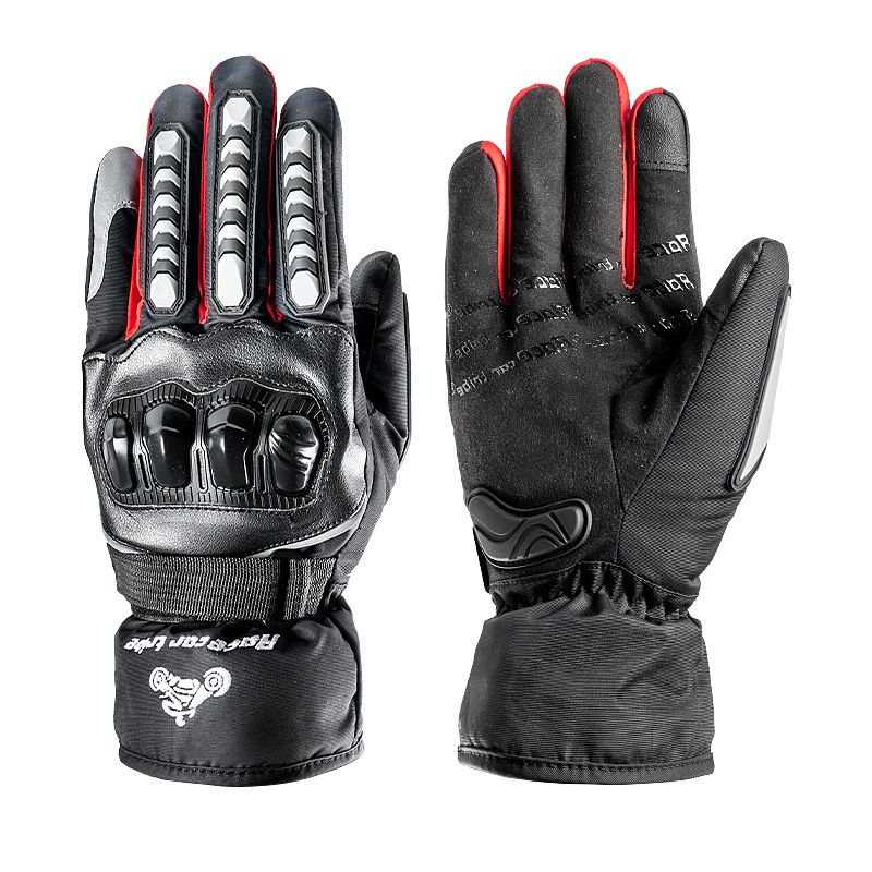 Guantes de esquí suministros pantalla táctil carreras fuera de la carretera al aire libre Caballero dedo completo guantes de protección solar fábrica