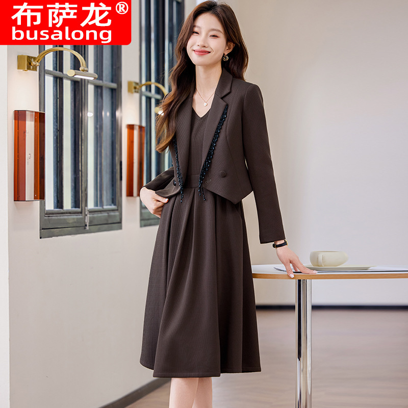 2025 new Busalong busalong women's long sleeve professional small suit formal women's coat overalls 1633