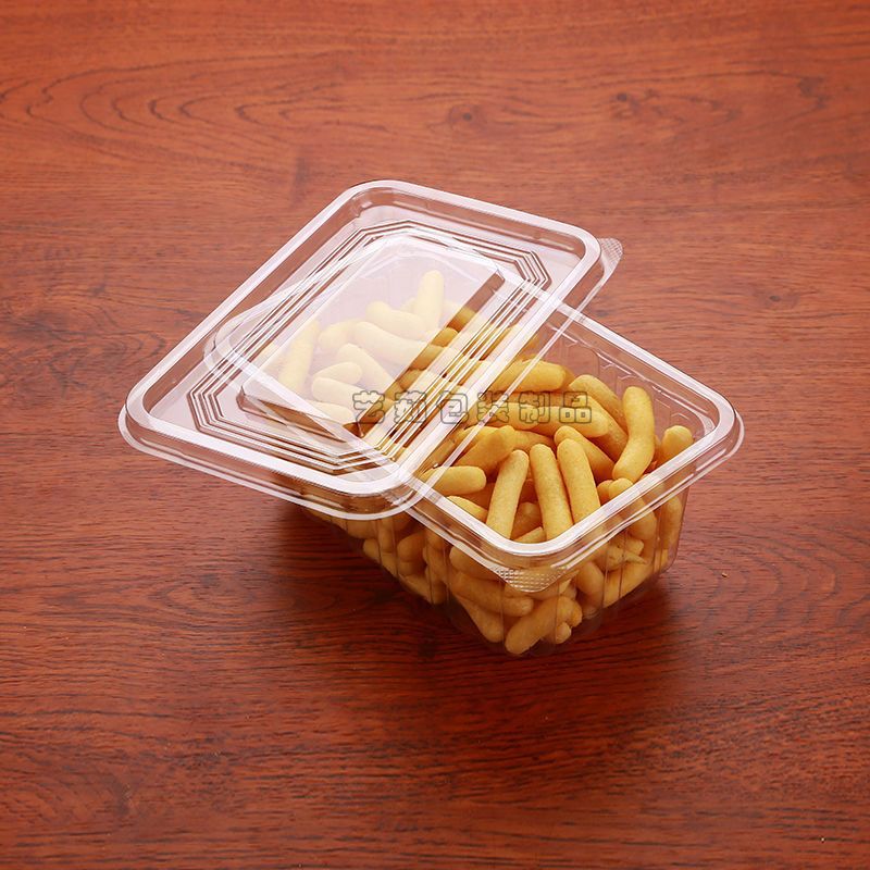 整理箱1塑料蛋糕盒桃酥批发包装盒长方形麻花江米条散货一次性加