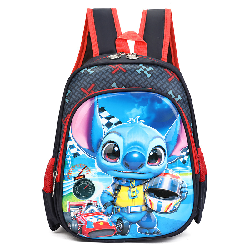 Mochila de dibujos animados Stitch de carcasa dura de 12 pulgadas al por mayor Mochila de jardín de infantes ultraligera Mochila para niños de 3-4 años