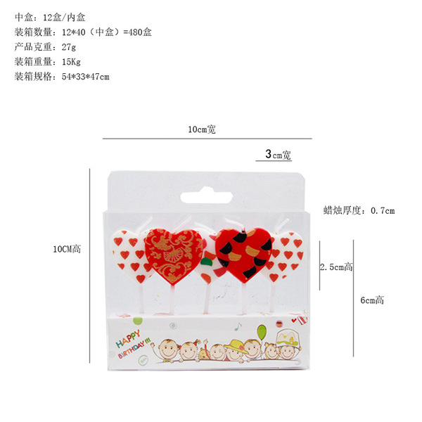 5 candles creative cake decoration Japanese Korean style letters…