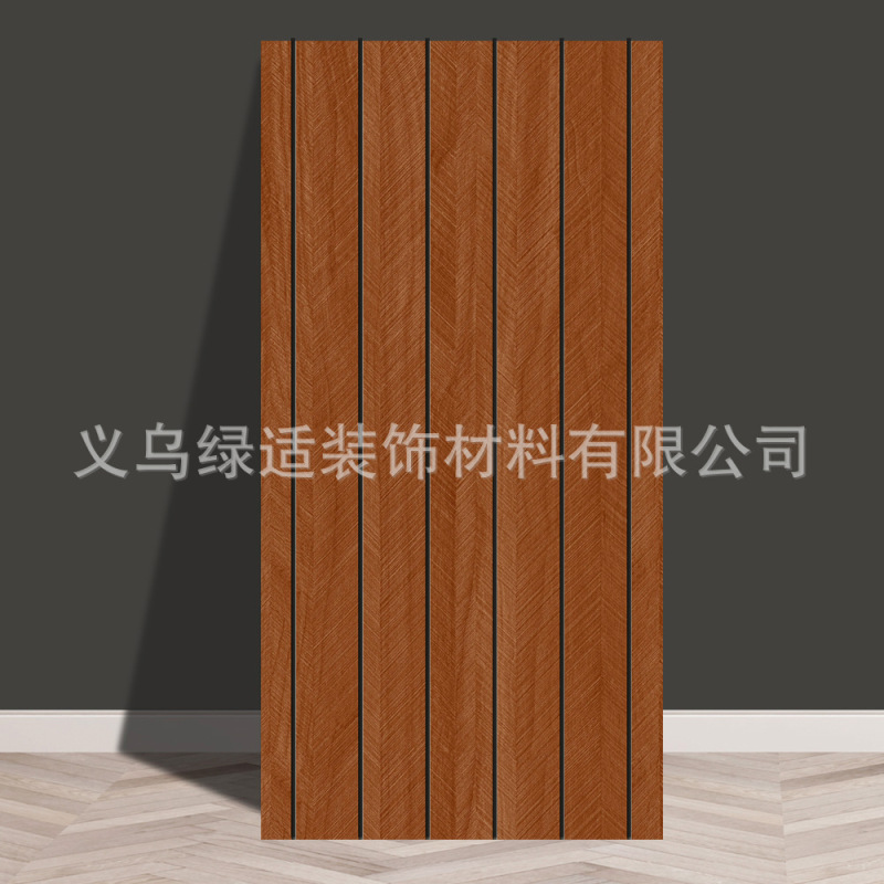 格栅板自粘墙贴3d立体背景墙壁纸仿木格子条纹墙纸外贸工厂批发|undefined