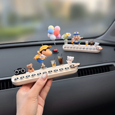 Creative Car Decoration Accessory: Small Moving Phone Number Sign for Temporary Parking