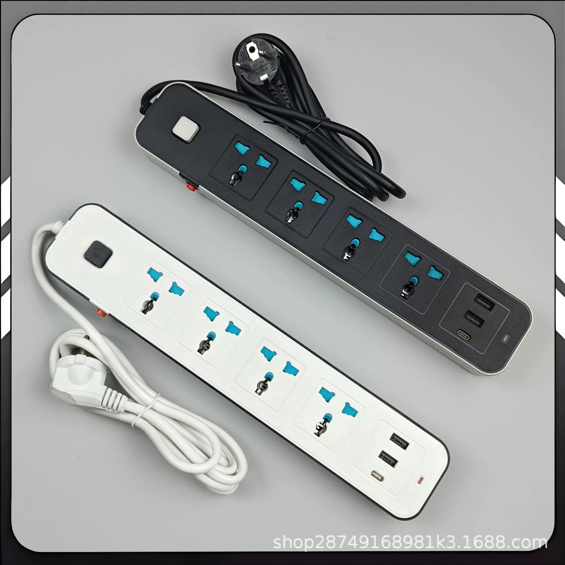 Сетевой фильтр для Африки, универсальные гнёзда, USB+TYPE-C, защита от перегрузки, многофункциональная розетка с кабелем и лампой