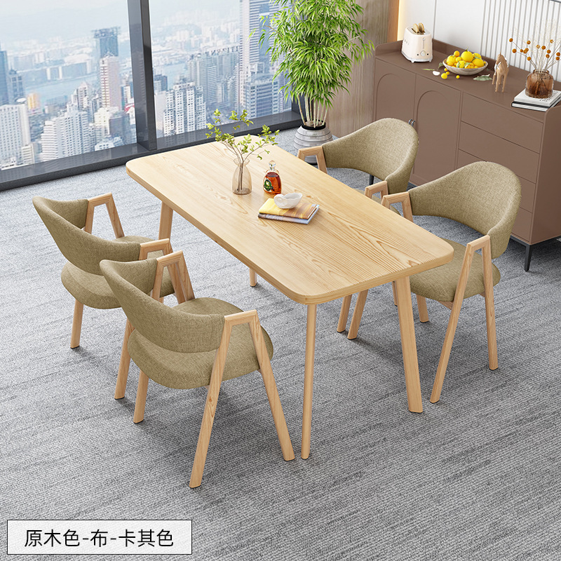 北欧の長方のテーブルは簡単で、業務的に接客します。