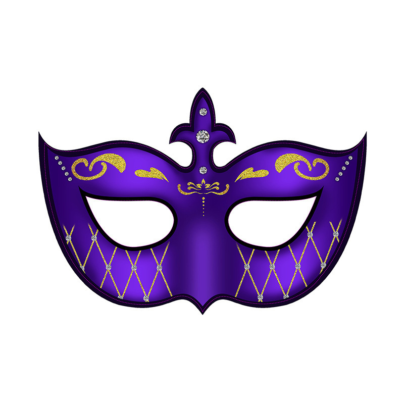 Máscara de fiesta de carnaval caliente transfronteriza mascarada fiesta máscara de papel carnaval imagen principal máscara de bricolaje