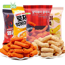 韓國進口食品淶可辣炒年糕條香辣芝士味香辣味網紅追劇膨化零食品