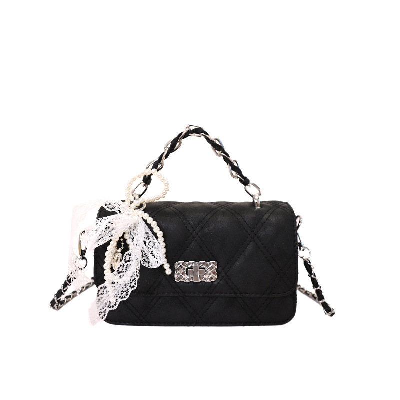 Xiaoxiang estilo de cadena de diamond bolso pequeño bolso de mujer de verano nuevo bolso de moda estilo diario simple bolso cuadrado image 14