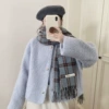 Mint blue check