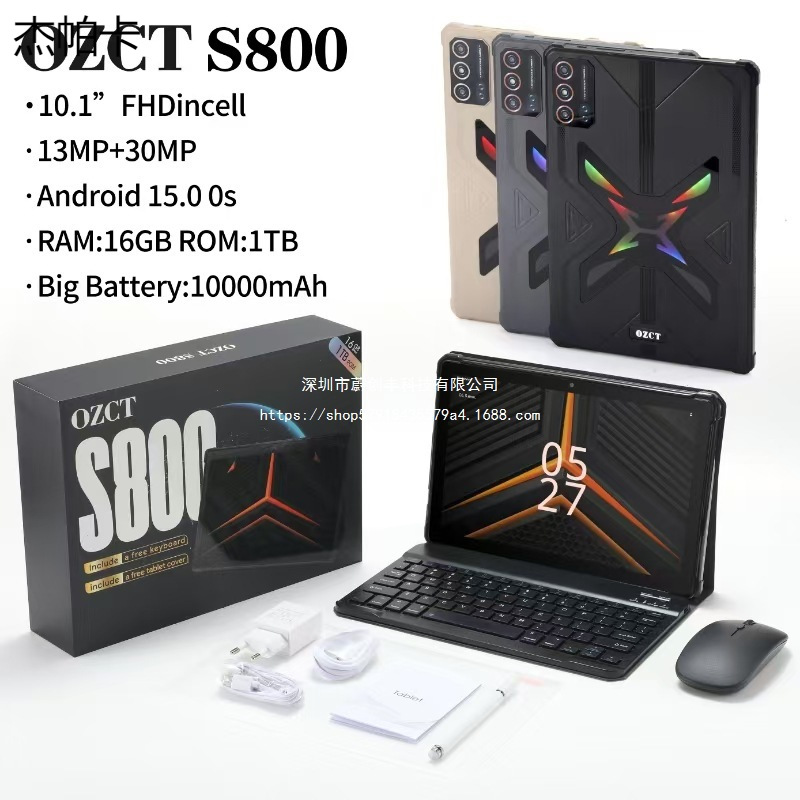Cross-Border Ozct S800 Tablet Pc 10.1 Inch 2Sim Android Tablet Pc S800 Export