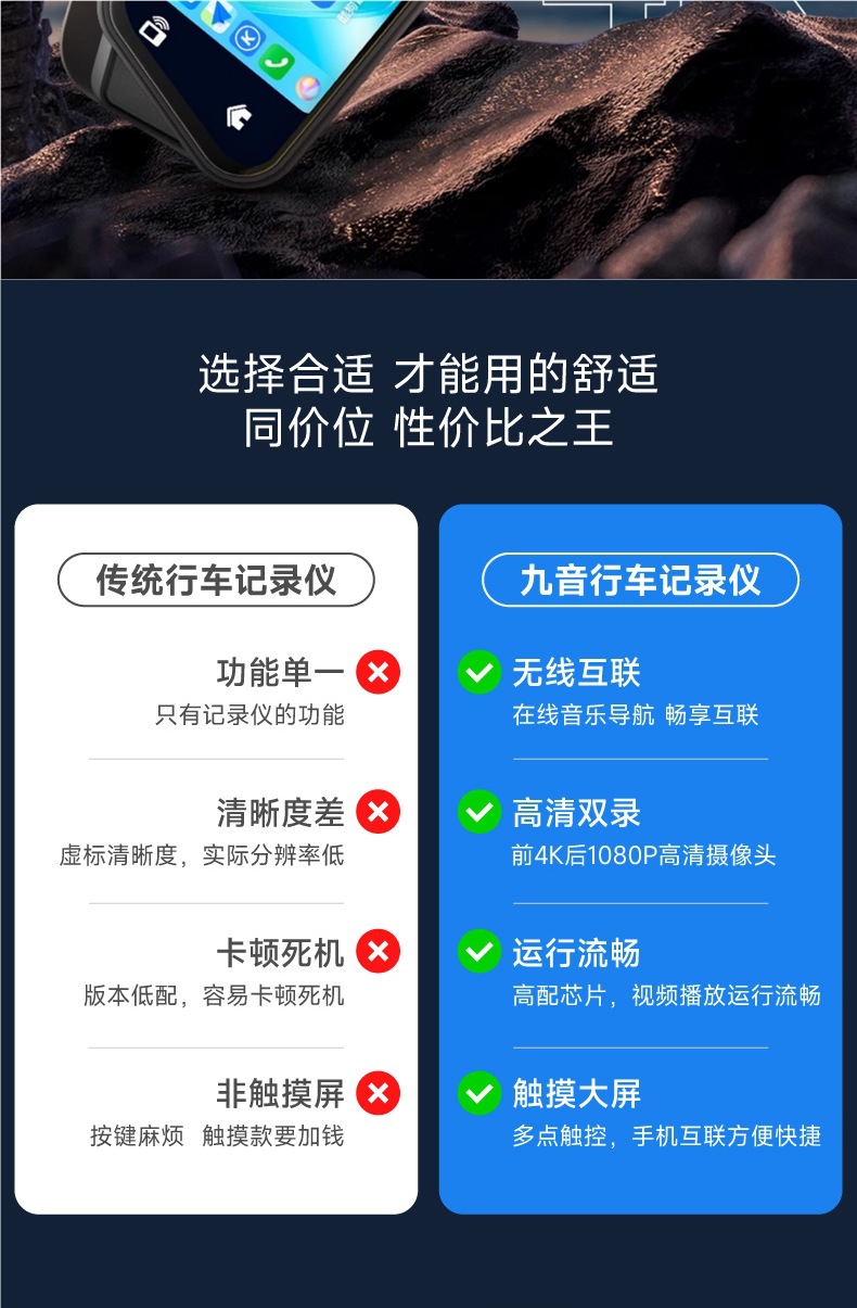 Jiuyin Car Carplay Streaming Rearview Mirror Driving Recorder 2025 New Model Suitable for Huawei Hicar