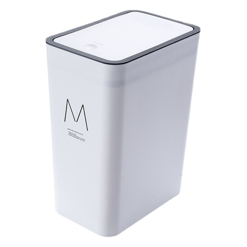 Ruge basura doméstica puede sellado de gran capacidad de basura de plástico con tapa prensa basura puede al por mayor