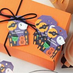 50枚の価格の少量の新型ハロウィンdiy装飾のつり札の贈り物の伝言カードのつり札のつり玉
