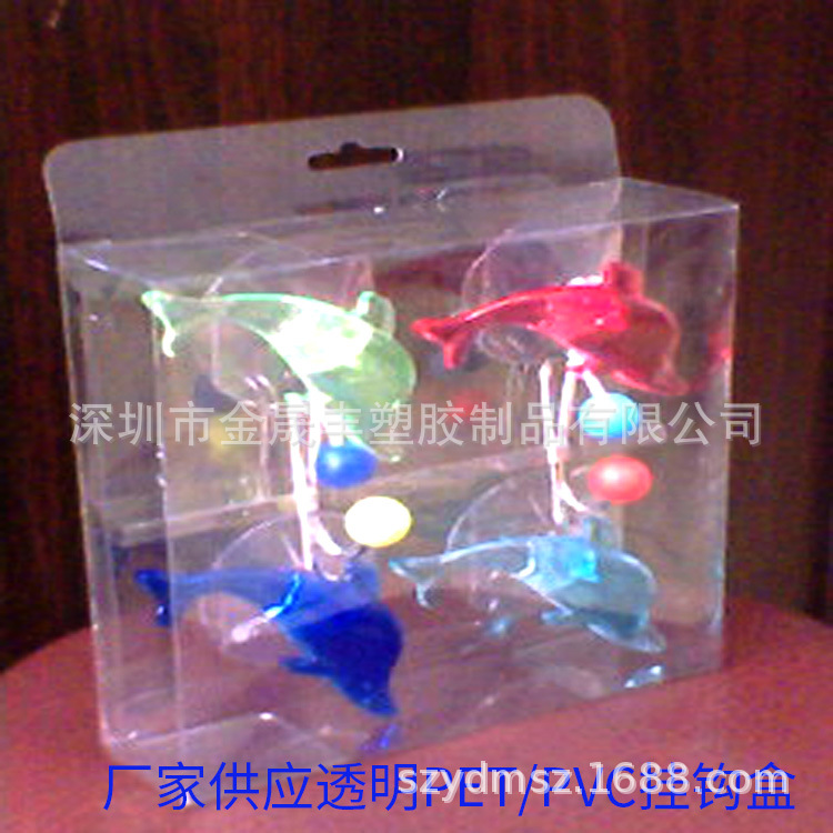 深圳厂家供应PVC盒 透明PVC盒 柯式印刷PVC盒子饰品PET挂钩包装盒